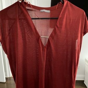 Zara blouse burnt orange